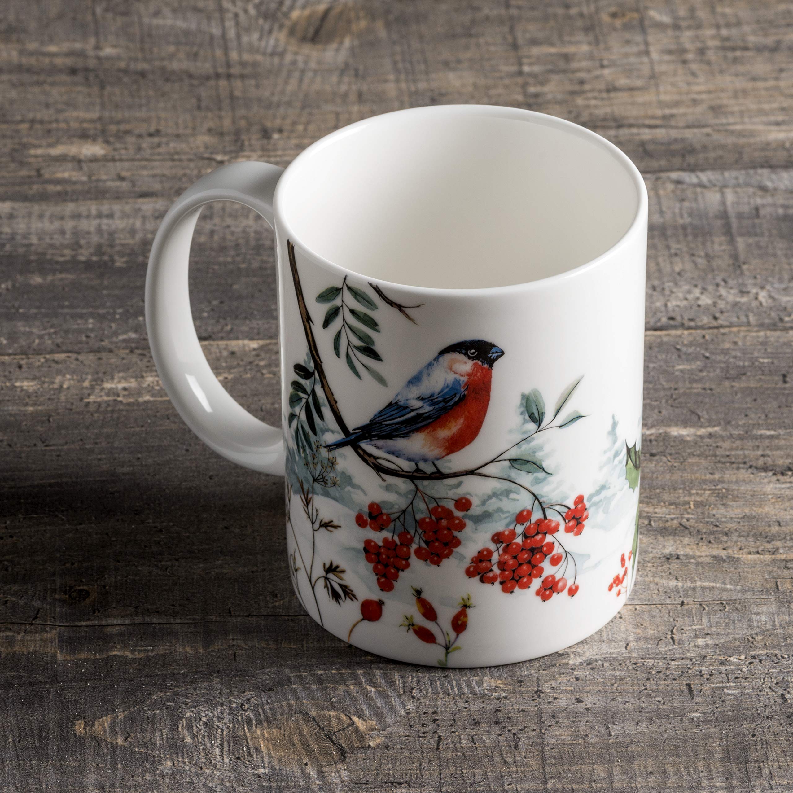Maison d' Hermine Coffee Mug with Handles Tea Cups (15 Ounce, Pack of 1)