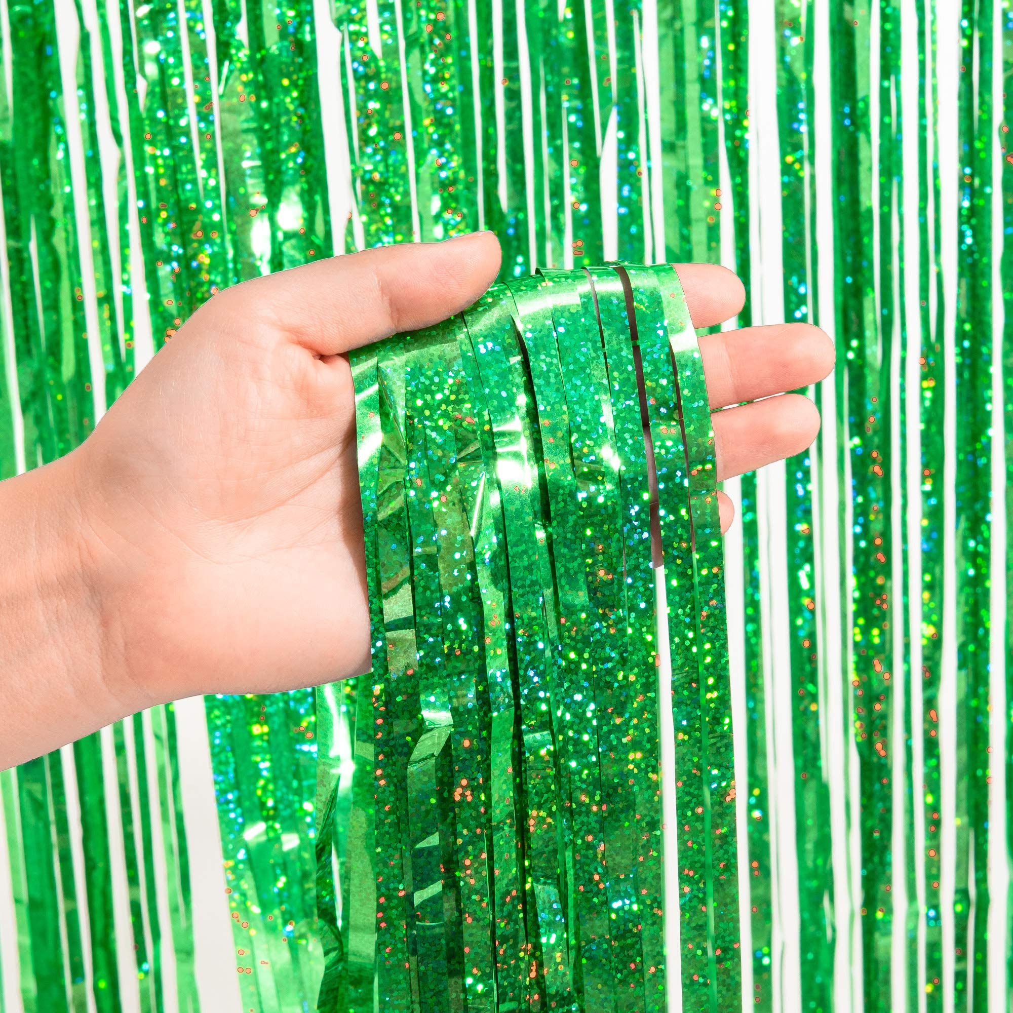 BRAVESHINE Foil Fringe Curtains | Photo Booth Party Streamers Backdrop