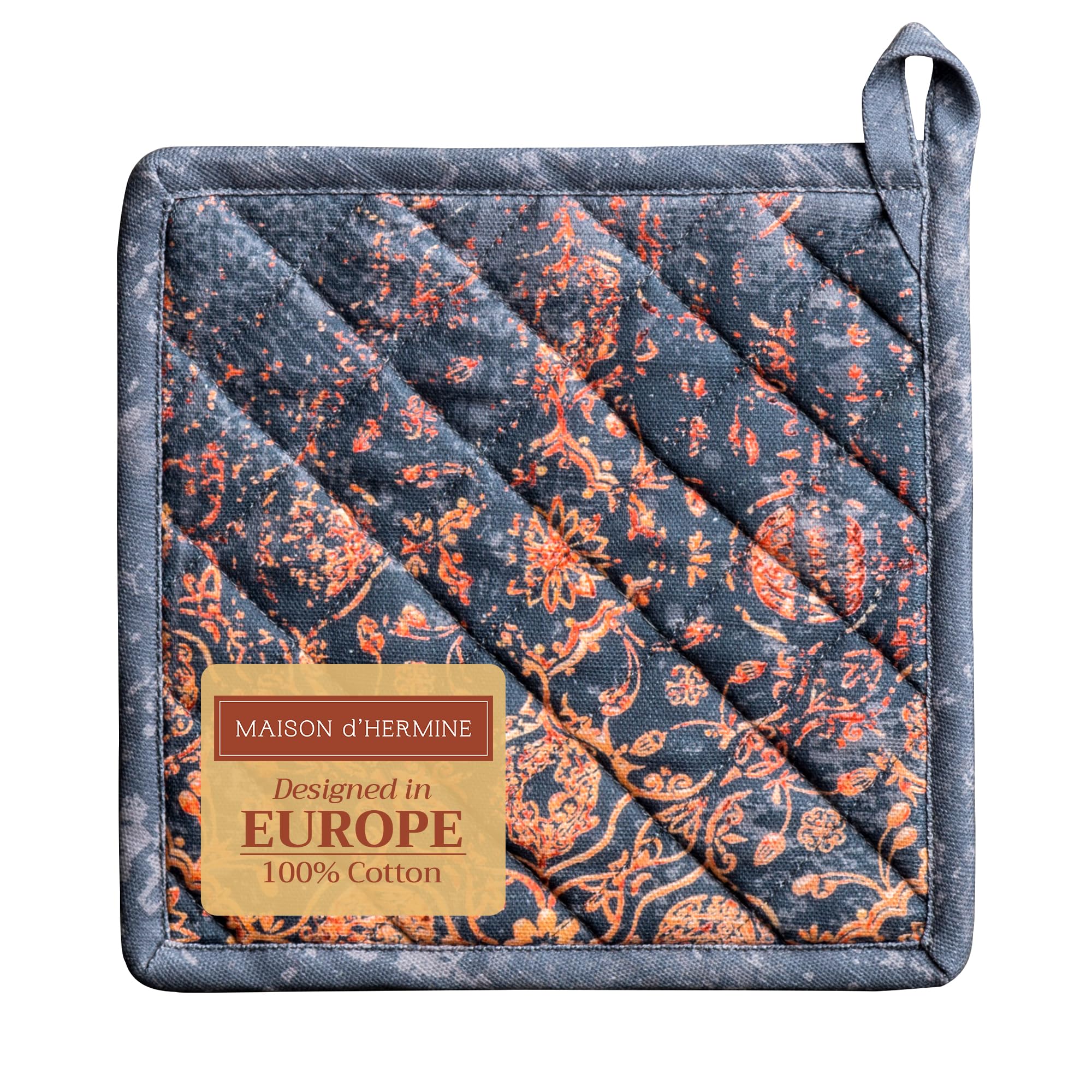 Maison d' Hermine Pot Holders 100% Cotton Potholders (8" x 8", Pack of 1)