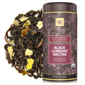 Teabloom Organic Black Tea, Black Currant Nectar Loose Leaf Tea, USDA Certified Organic, 2.82 Ounce Loose Leaf Tea Canister Makes 35-50 Cups