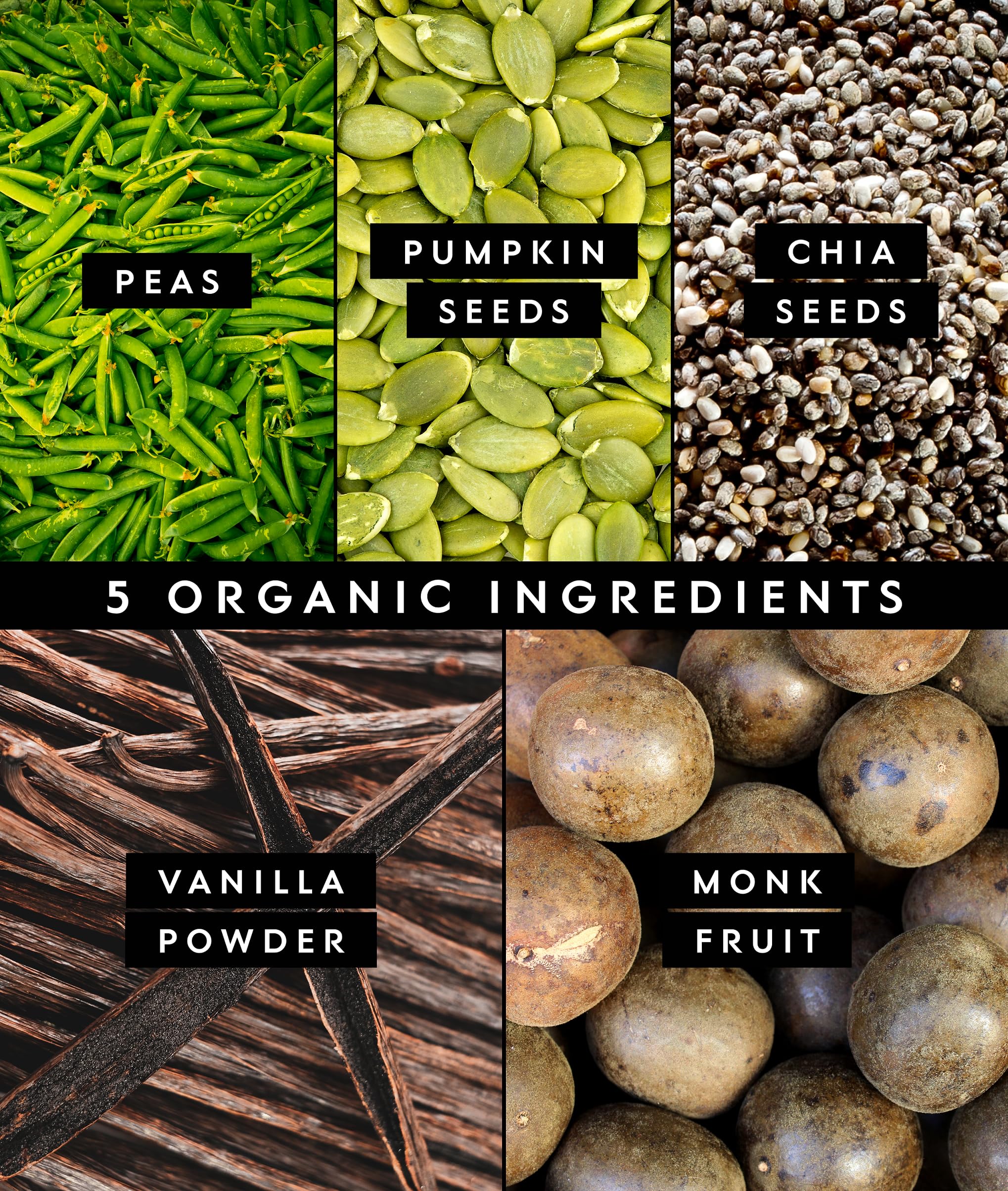 Truvani Organic Plant Based Protein Powder | Vanilla | 20 Servings