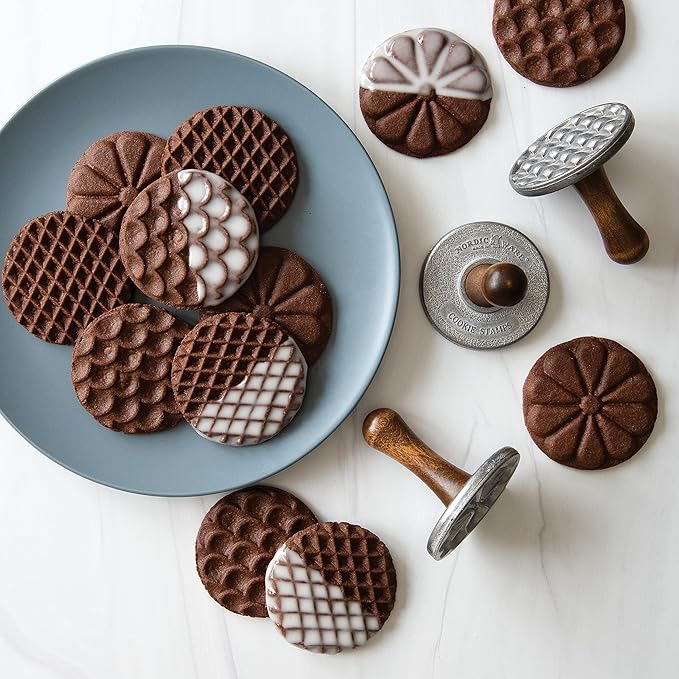 Nordic Ware Geo Cast Cookie Stamps