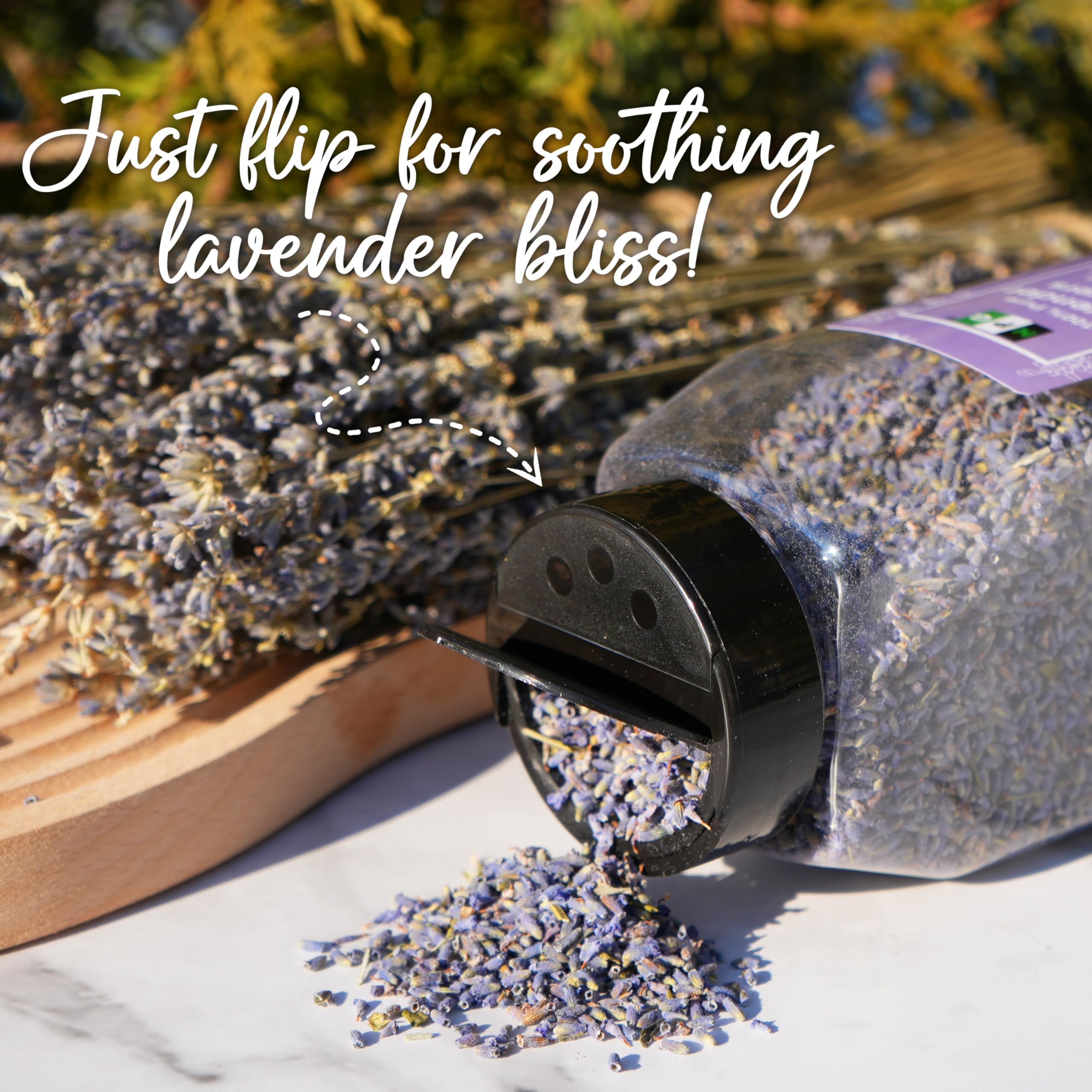 NPG Freeze Dried Lavender Flowers 4 Oz, Culinary English Lavender Buds
