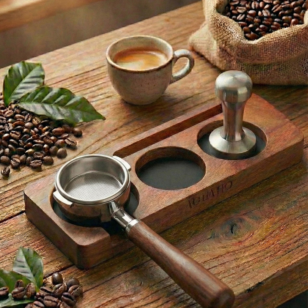 51-58 mm Compact Espresso Tamping Mat, Coffee Tamping Station