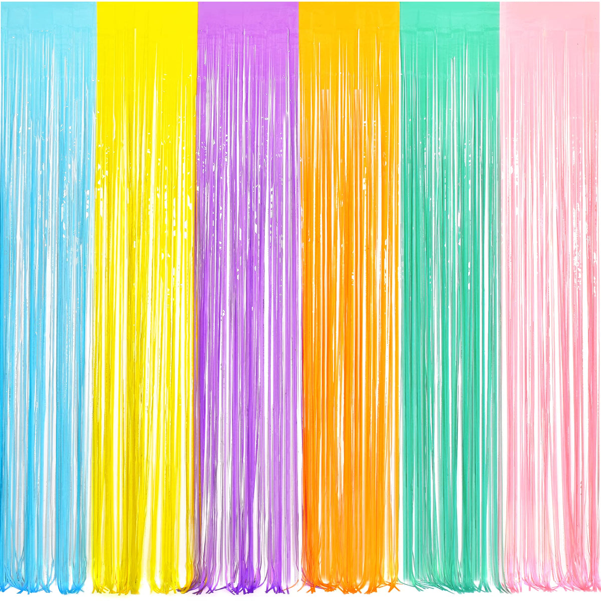 BRAVESHINE Pastel Green Streamers Party Backdrop Decorations 2 Pack