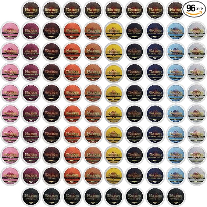 96 Count - Coconut Mocha Coffee, Single Serve Coffee Pods for Keurig K Cup® Brewers - InfuSio Revival Roaster Premium Roasted Coffee (Coconut Mocha, 96 count Compatible with 2.0)……