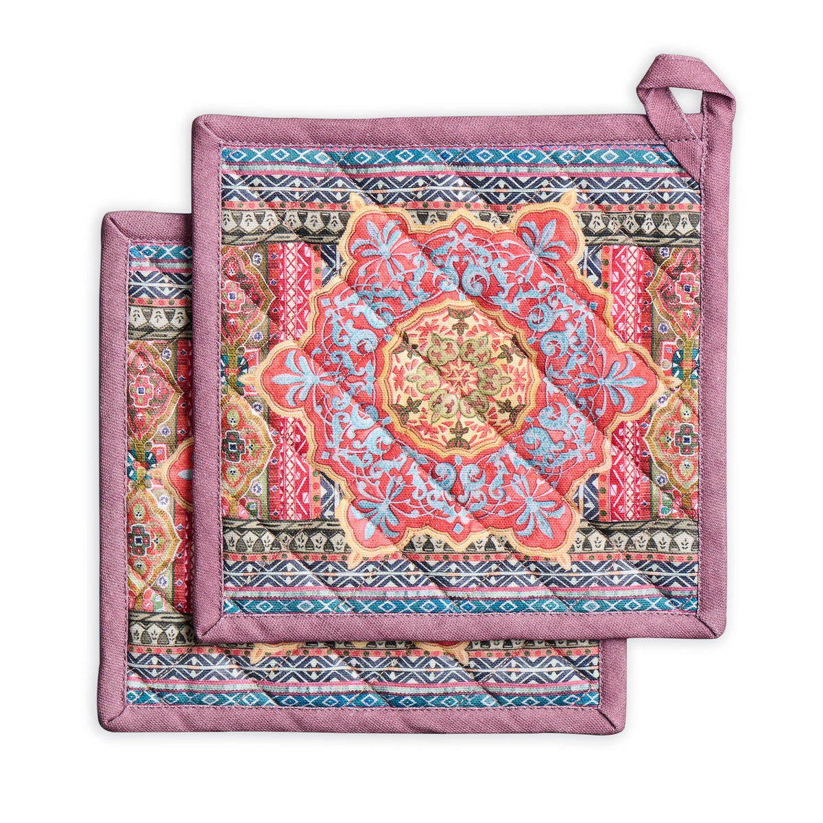 Maison d' Hermine Pot Holders 100% Cotton Potholders (8" x 8", Pack of 2)