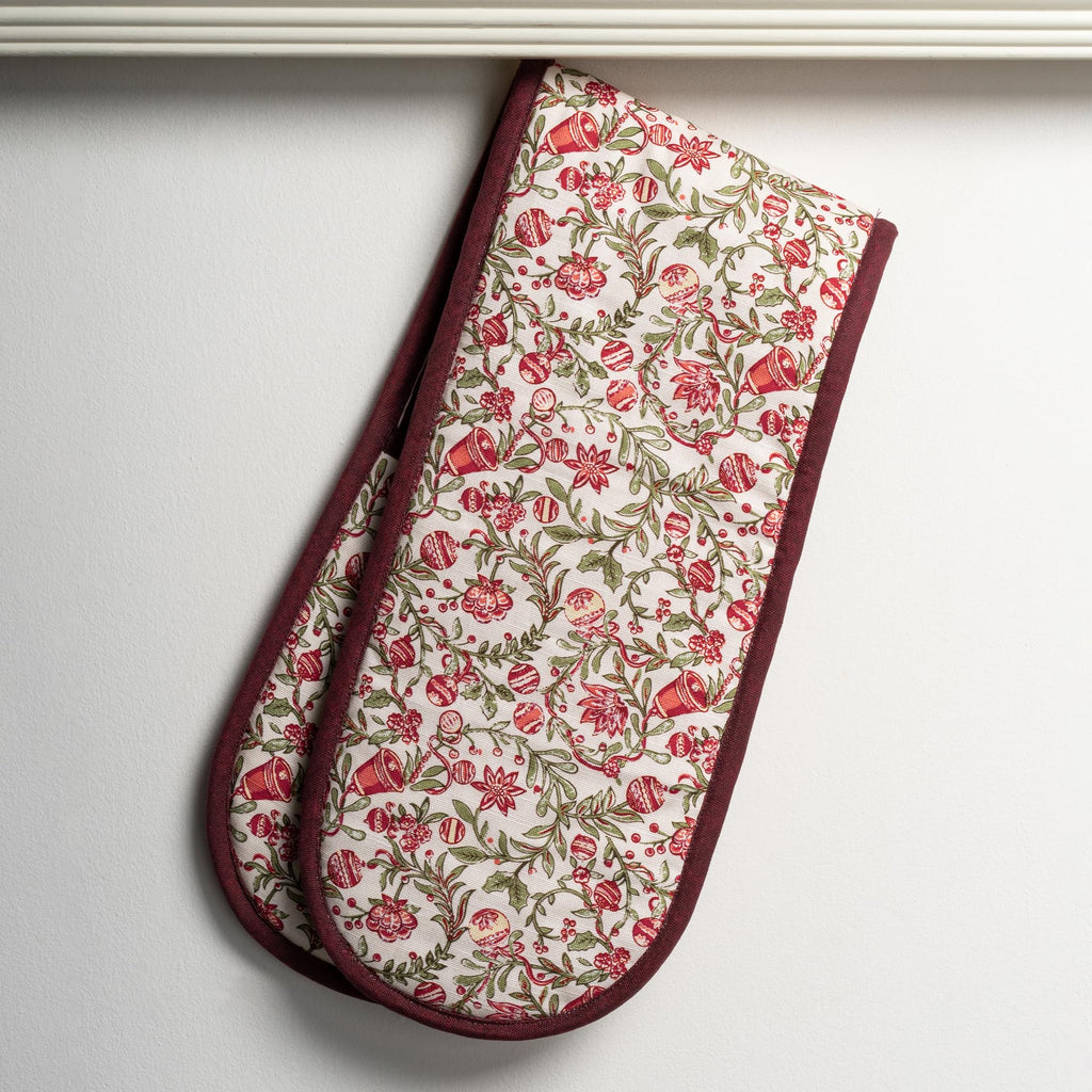 Maison d' Hermine Double Oven Mitts 100% Cotton Double Oven Glove (7"x35")