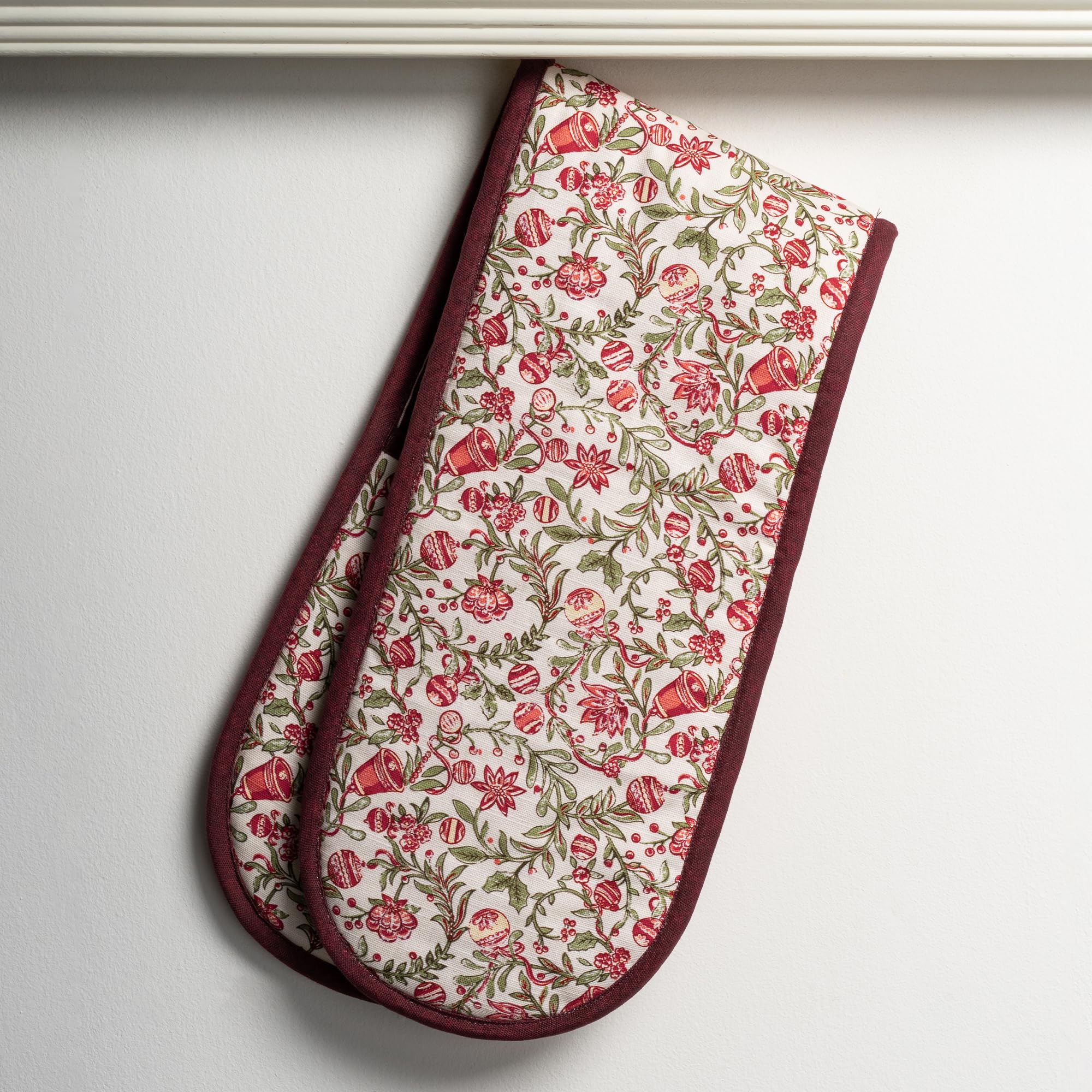 Maison d' Hermine Double Oven Mitts 100% Cotton Double Oven Glove (7"x35")