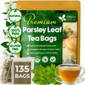FreshDrinkUS, Premium Parsley Leaf Tea - 135 Bags, 100% Natural & Pure. Made with Eco-Conscious Tea Bags. No Sugar, No Caffeine, No Gluten, Vegan.