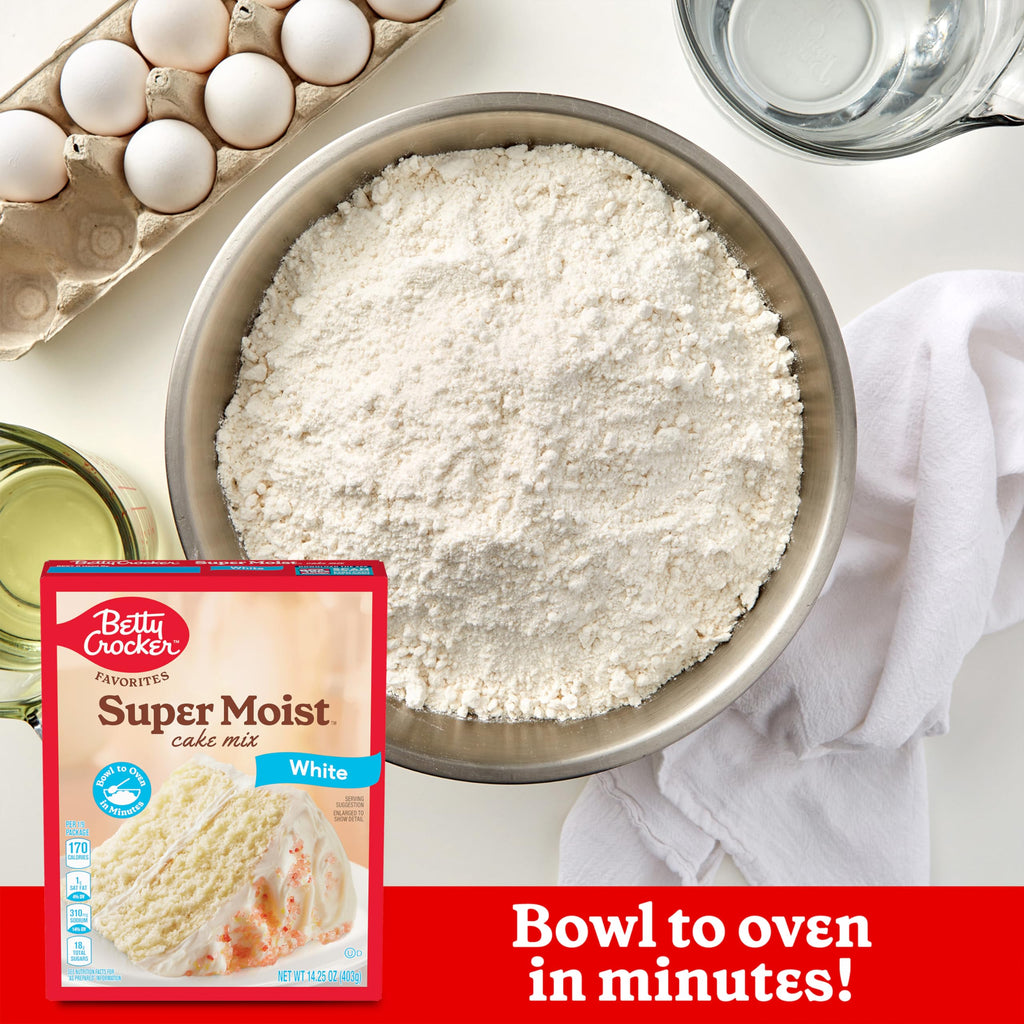 Betty Crocker Favorites, Super Moist, White Cake Mix, 14.25 oz