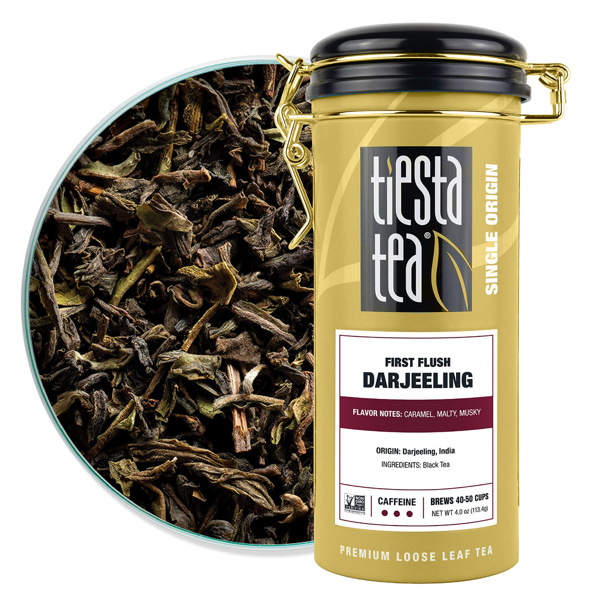 Tiesta Tea Victorian Earl Grey, Loose Leaf, Floral Earl Grey Black Tea, 4oz