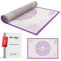 28 * 20 inches purple, non-slip silicone baking sheets - baking mat with 0.7mm thickness - non-stick pastry & cookie mat for kitchen counter for rolling out dough with measurements.