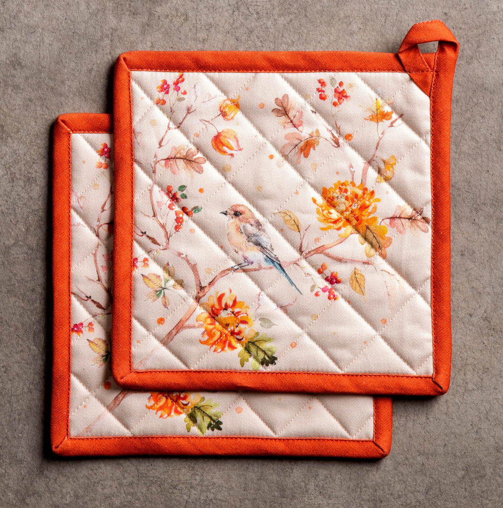 Maison d' Hermine Pot Holders 100% Cotton Potholders (8" x 8", Pack of 2)