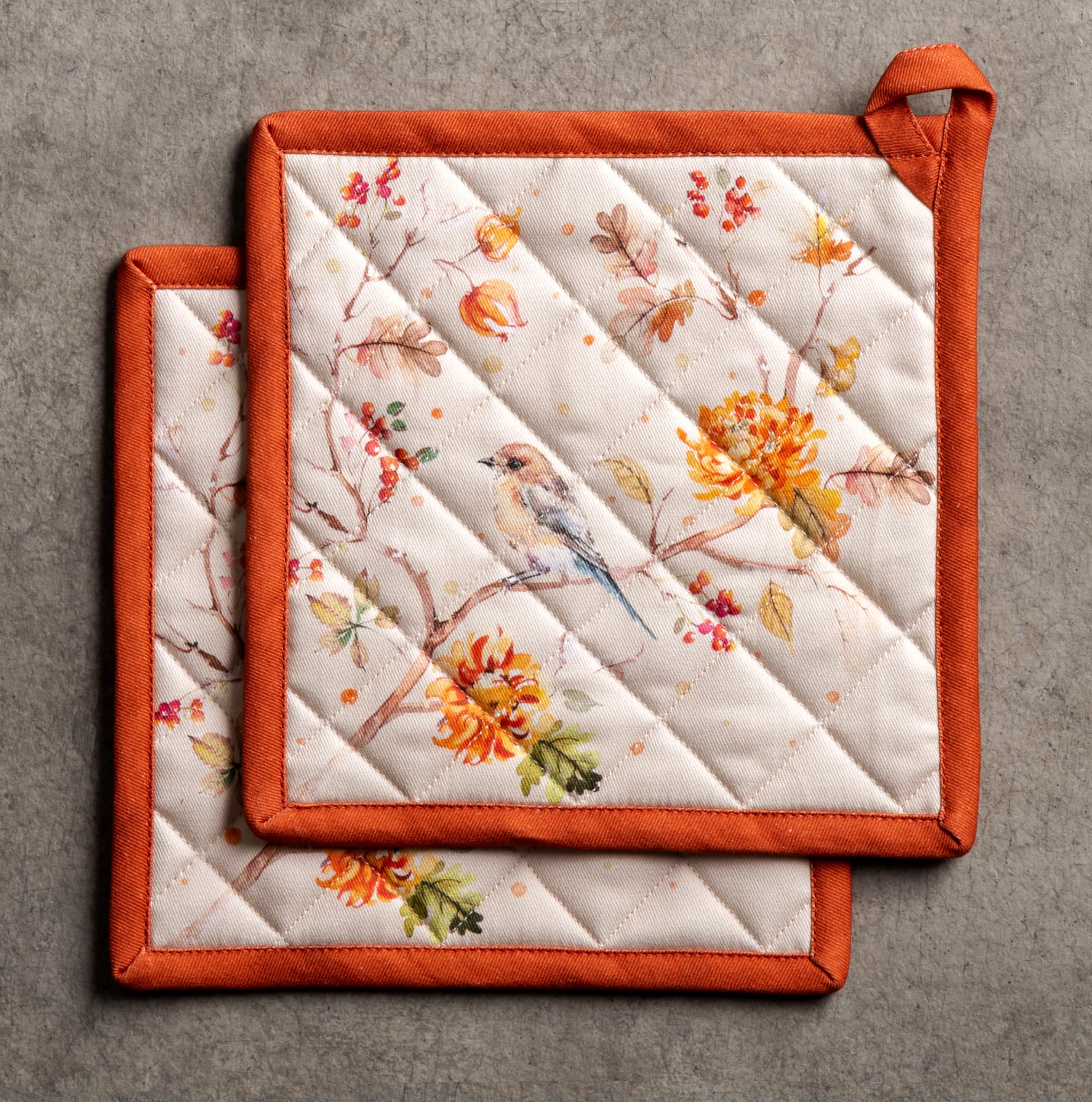 Maison d' Hermine Pot Holders 100% Cotton Potholders (8" x 8", Pack of 2)