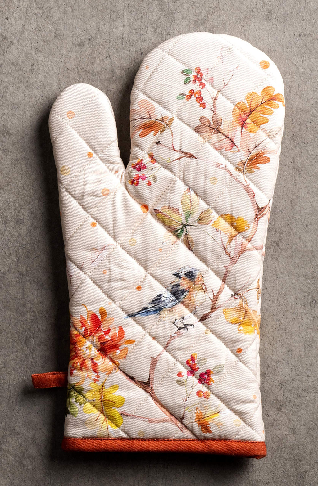 Maison d' Hermine 100% Cotton Oven Mitt & Pot Holder Set (7.5"x13" & 8"x8")