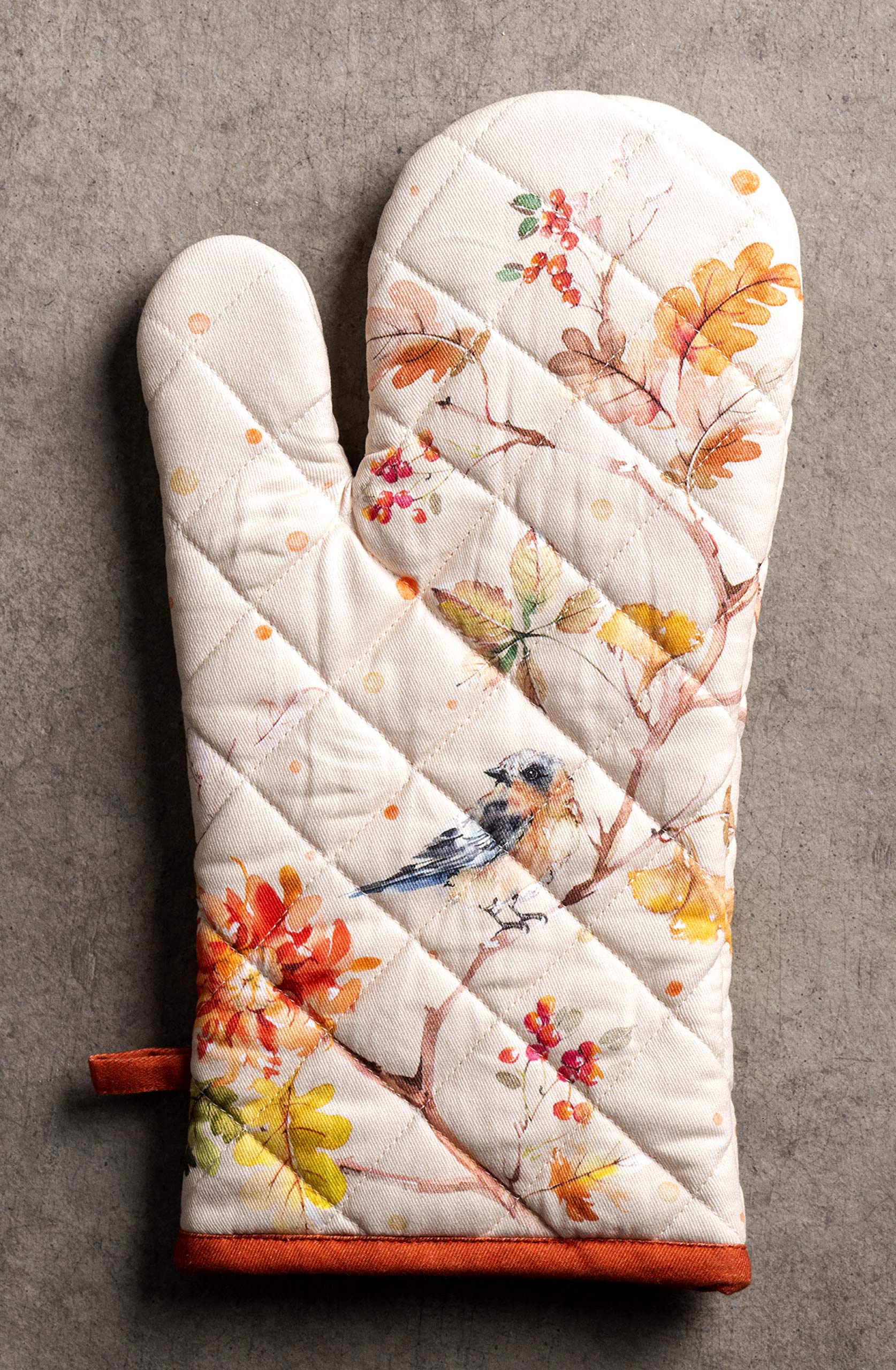 Maison d' Hermine 100% Cotton Oven Mitt & Pot Holder Set (7.5"x13" & 8"x8")