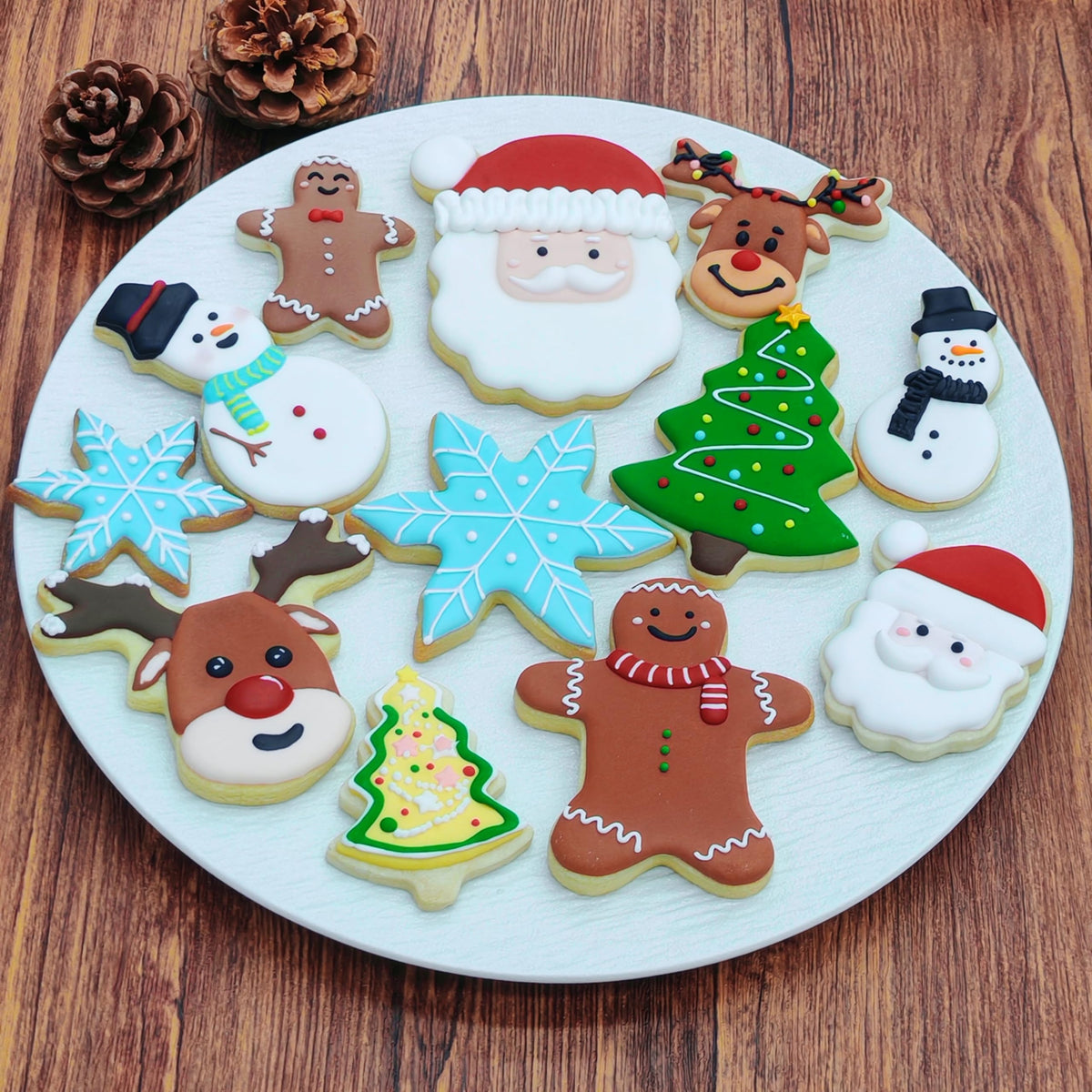 MrCookie 4" Large Christmas Cookie Cutters Set,Thickened Stainless Steel