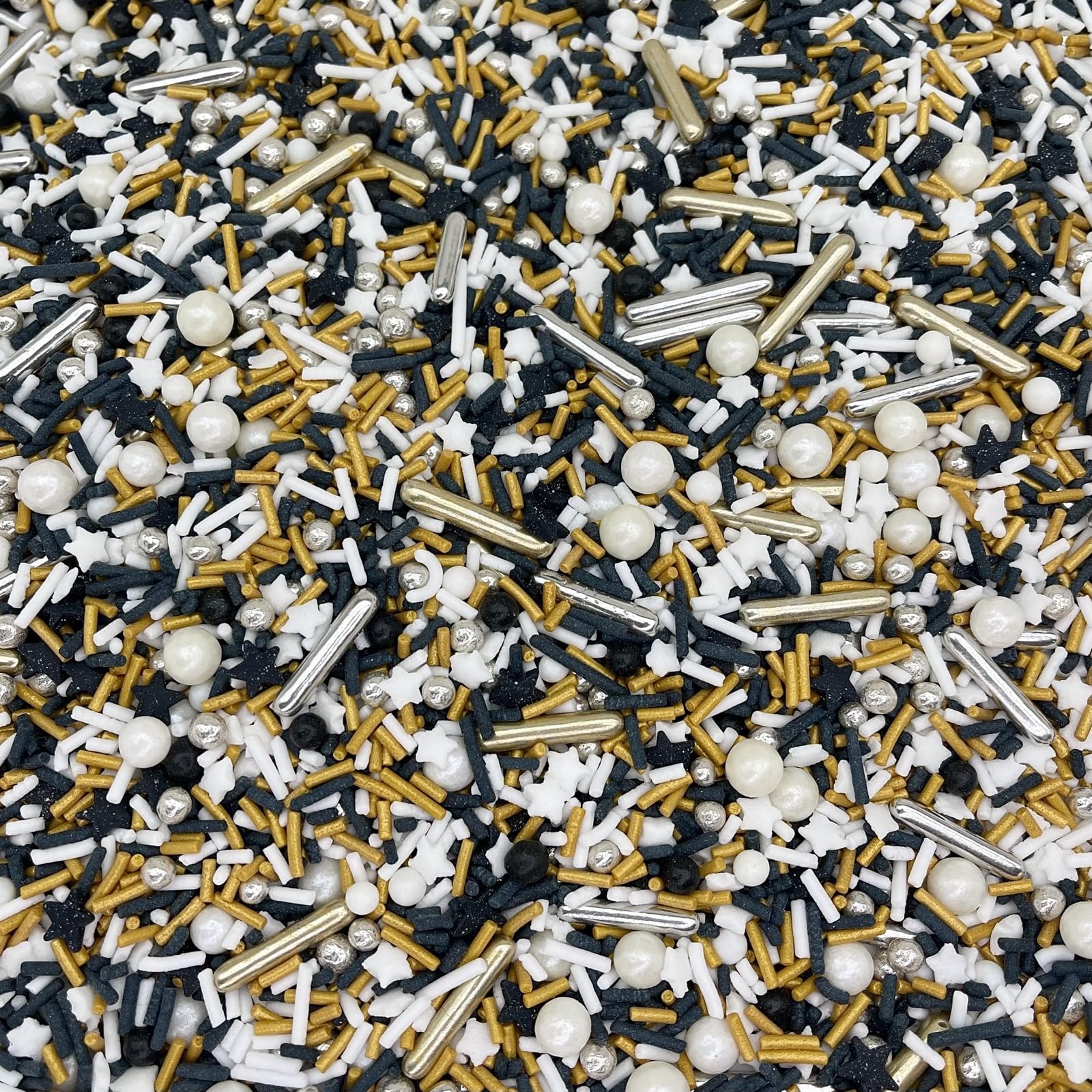 Sprinkles | 4 oz | Gold and silver sprinkles | Metallic sprinkles | New year sprinkles | Glamour sprinkles | Sprinkle mix | Manvscakes