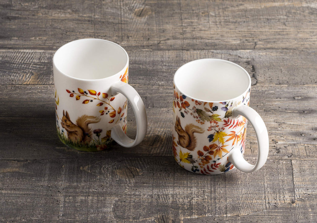 Maison d' Hermine Coffee Mug with Handles Tea Cups (12 Ounce, Pack of 2)
