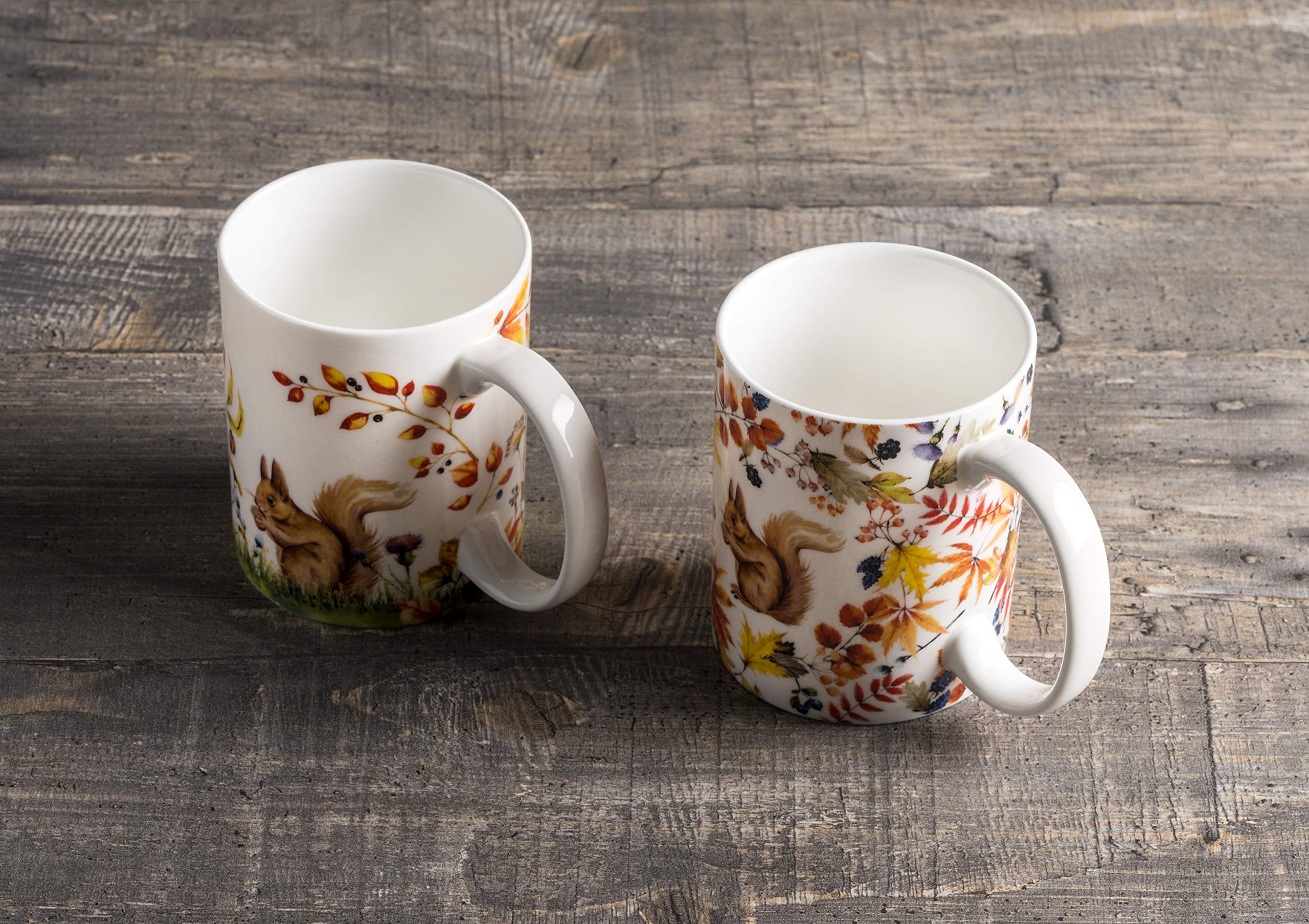 Maison d' Hermine Coffee Mug with Handles Tea Cups (12 Ounce, Pack of 2)