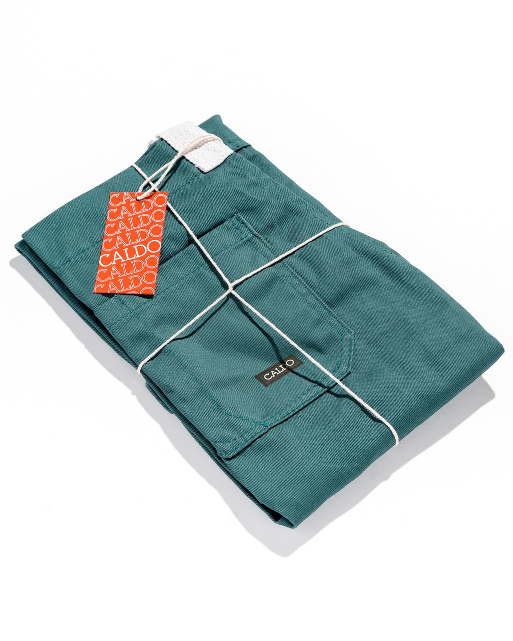 Caldo Daily Cotton Kitchen Apron for Cooking- Mens and Womens Professional Chef or Server Bib Apron - Adjustable Straps with Pockets and Towel Loop (Spruce)