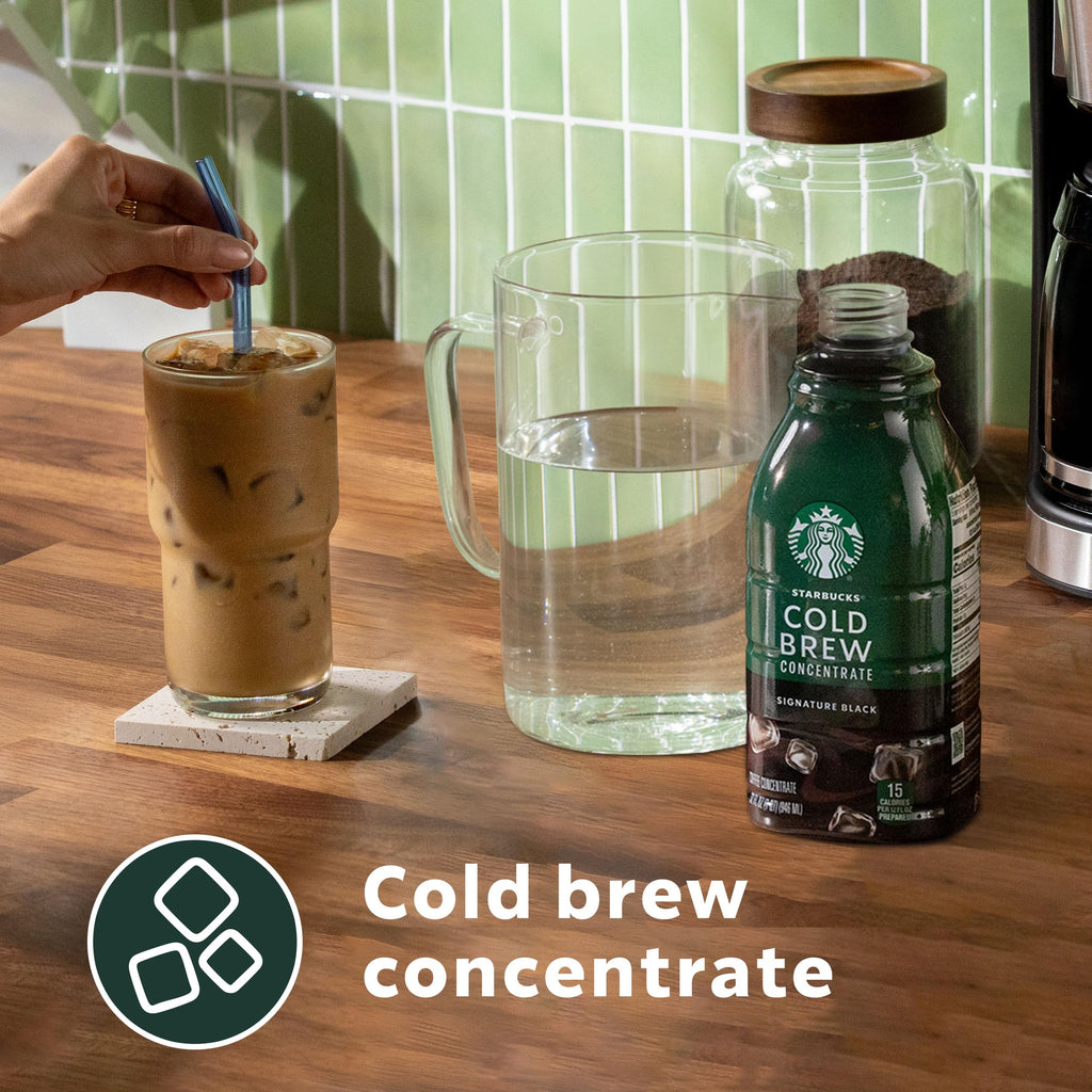 Starbucks Cold Brew Coffee Concentrate, Madagascar Vanilla Flavored Iced Coffee, 32 fl oz