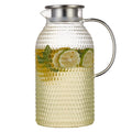 Karafu 100 Oz Borosilicate Glass Pitcher with Lid, Hot Cold Water Tea Jug