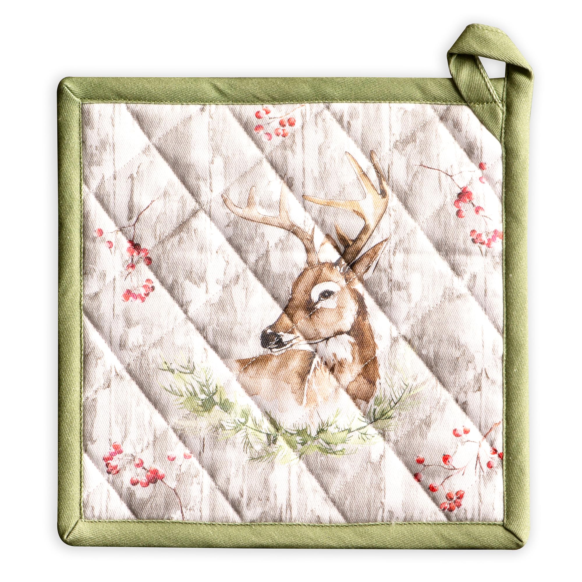 Maison d' Hermine Pot Holders 100% Cotton Potholders (8" x 8", Pack of 1)
