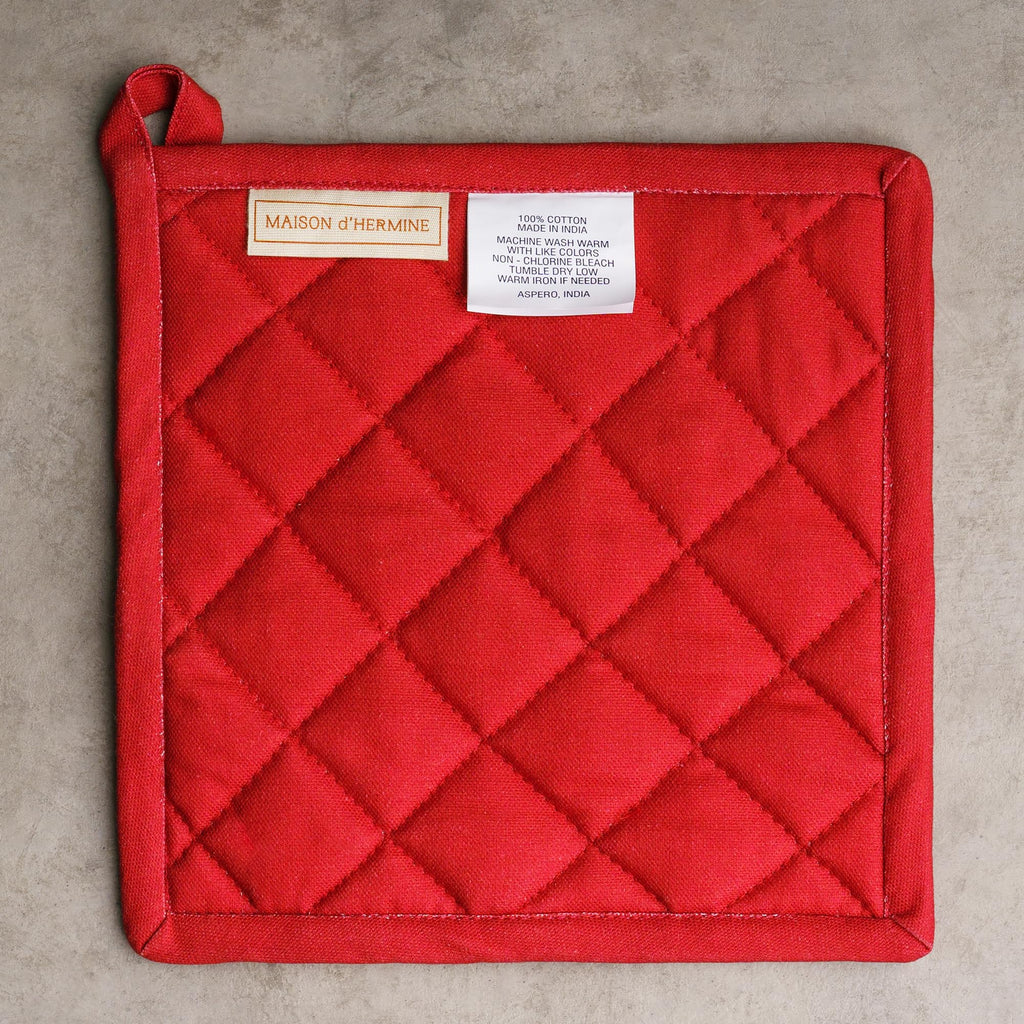 Maison d' Hermine Pot Holders 100% Cotton Potholders (8" x 8", Pack of 2)