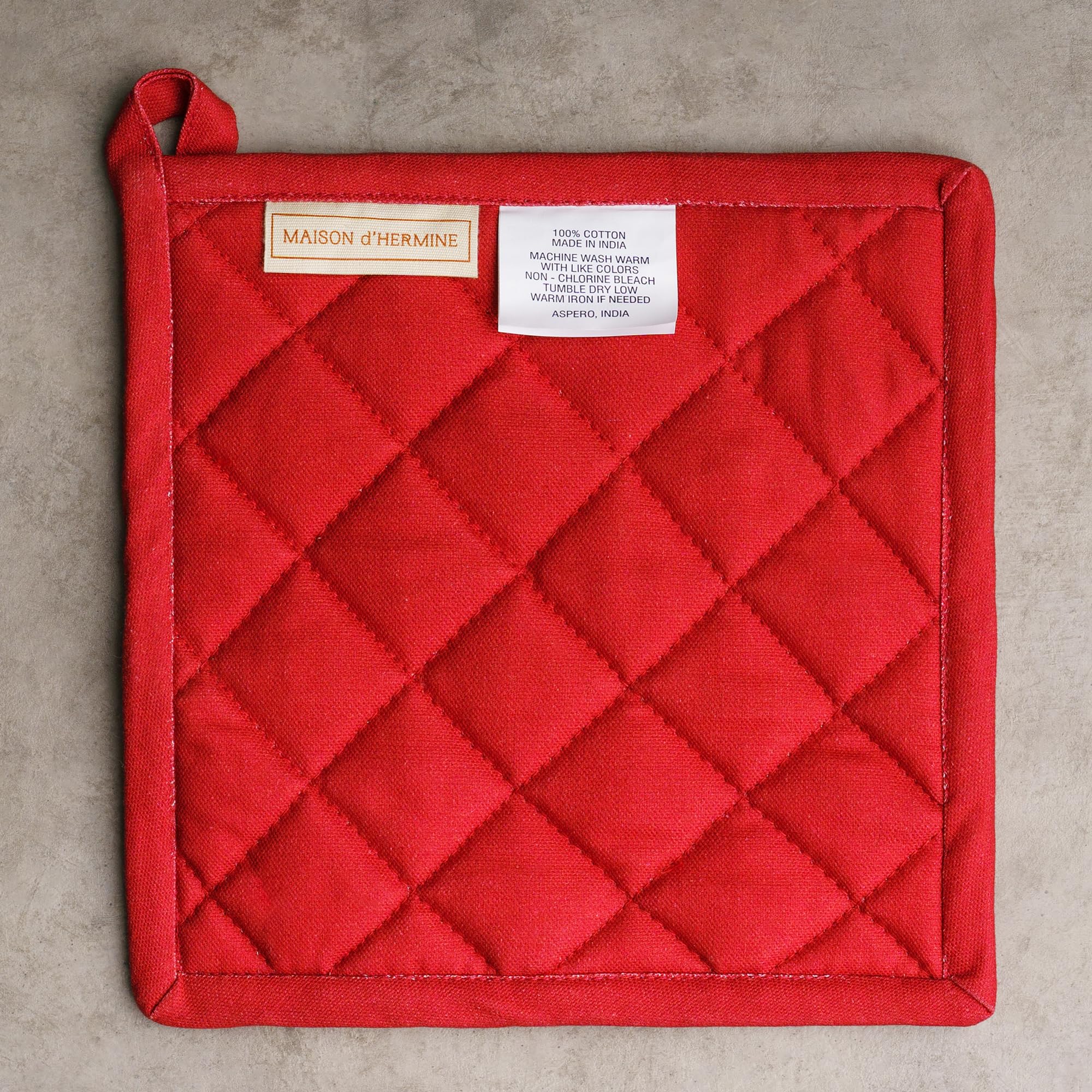 Maison d' Hermine Pot Holders 100% Cotton Potholders (8" x 8", Pack of 2)