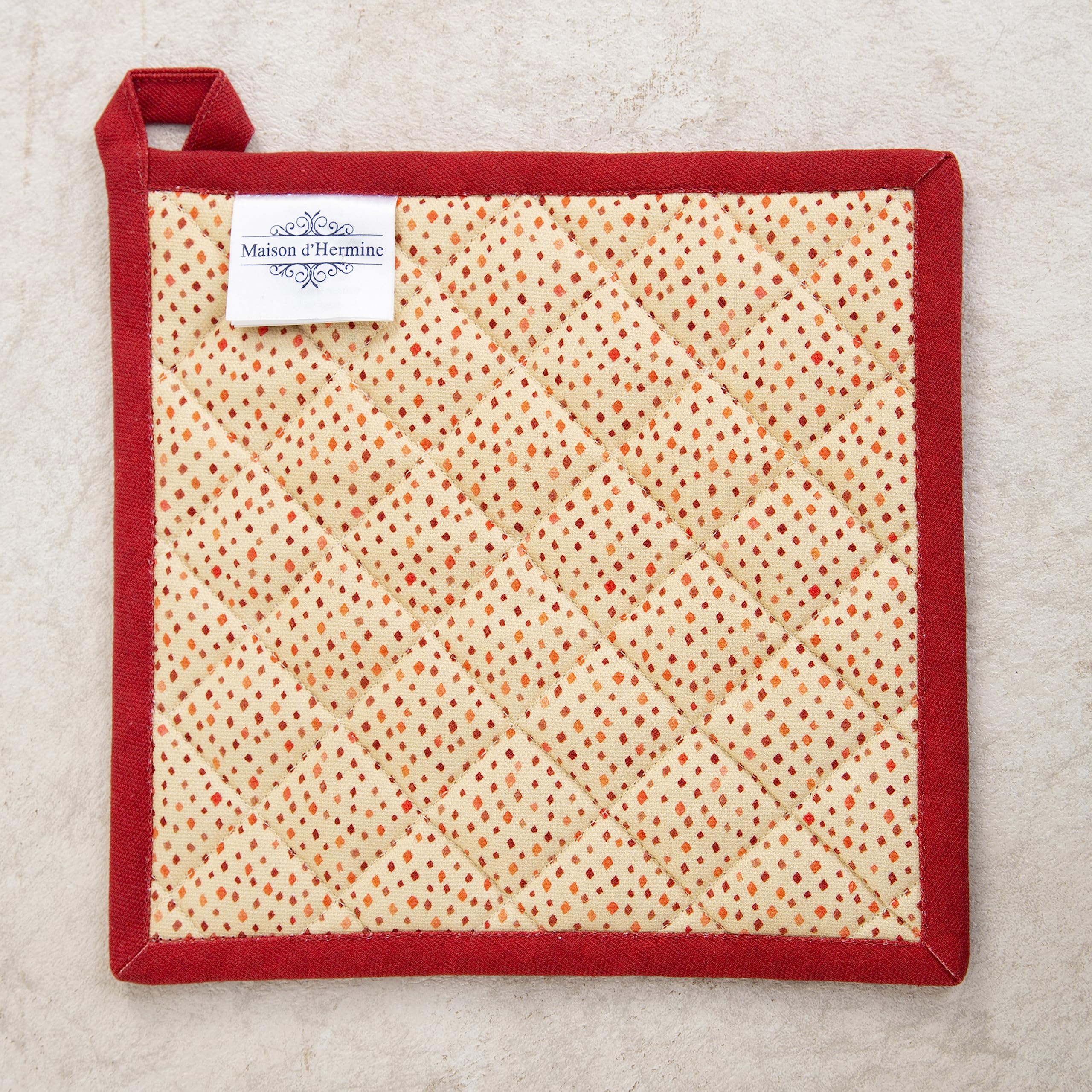 Maison d' Hermine Pot Holders 100% Cotton Potholders (8" x 8", Pack of 2)