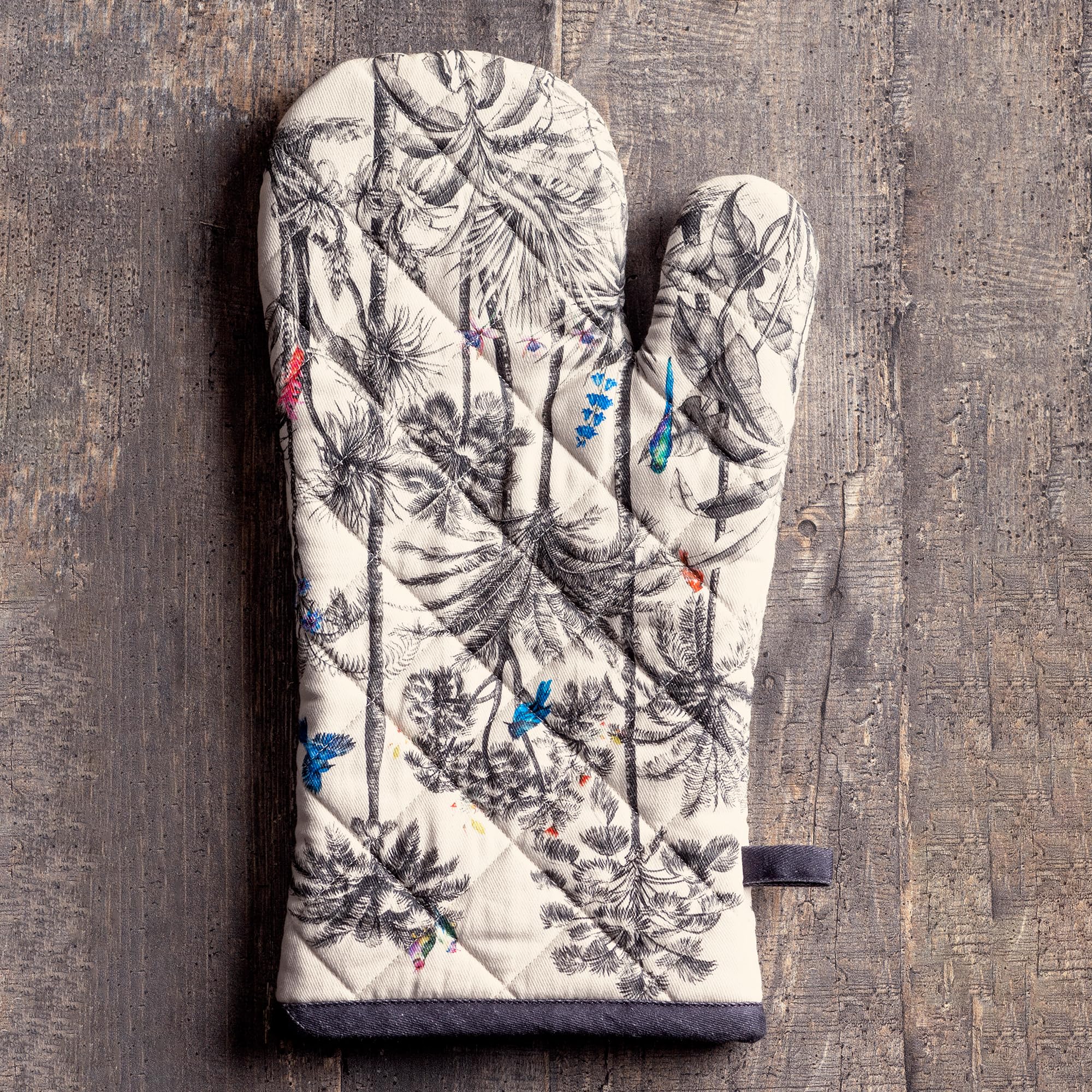Maison d'Hermine Oven Gloves 100% Cotton Oven Mitt (7" x 13", Pack of 1)