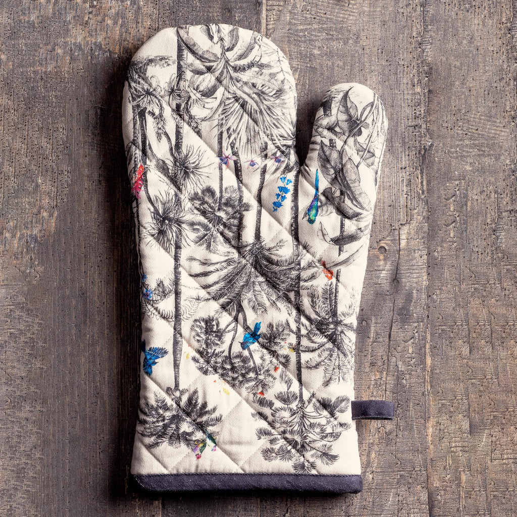 Maison d'Hermine Oven Gloves 100% Cotton Oven Mitt (7" x 13", Pack of 1)