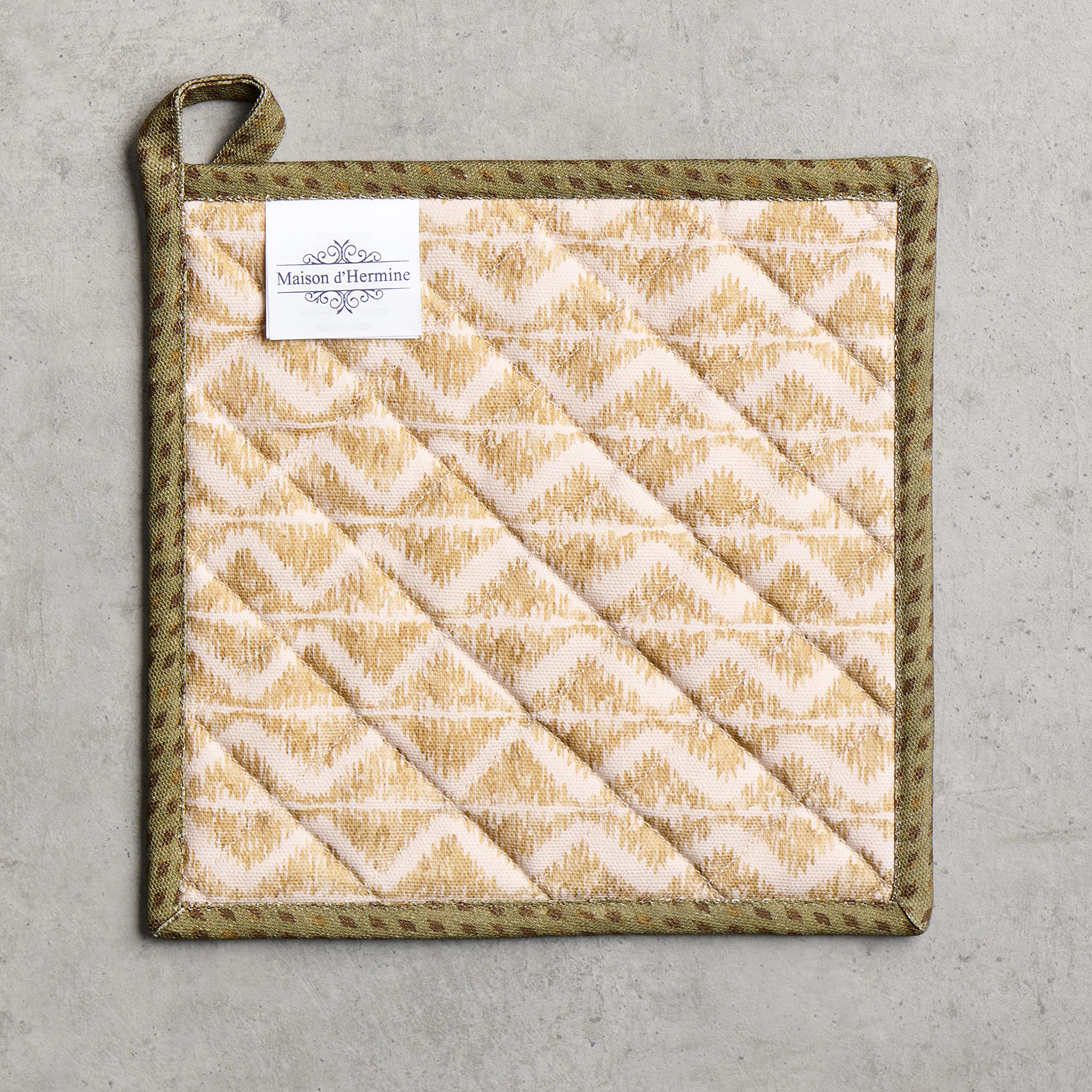 Maison d' Hermine Pot Holders 100% Cotton Potholders (8" x 8", Pack of 2)