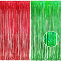 BRAVESHINE Foil Fringe Curtains | Photo Booth Party Streamers Backdrop
