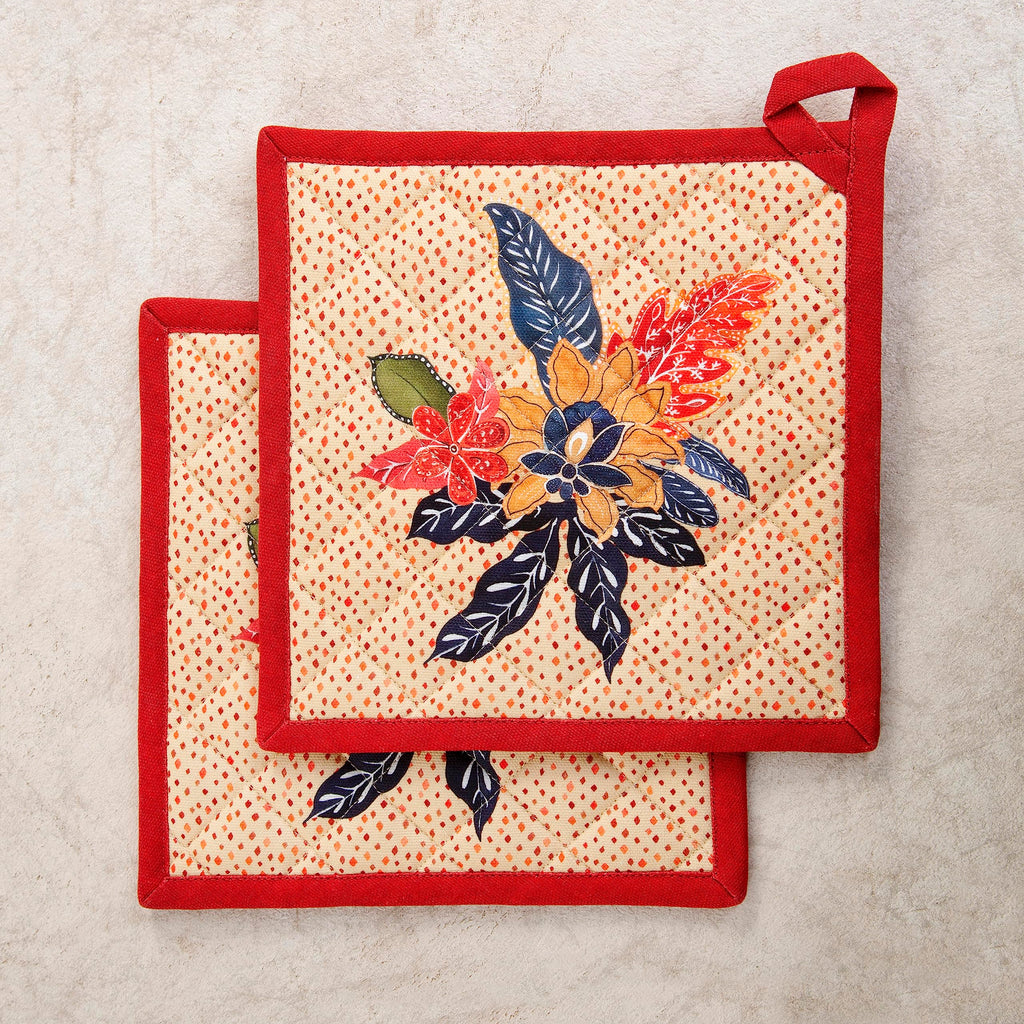 Maison d' Hermine Pot Holders 100% Cotton Potholders (8" x 8", Pack of 2)