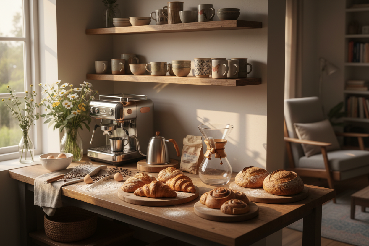 home cafe & baking at home real image